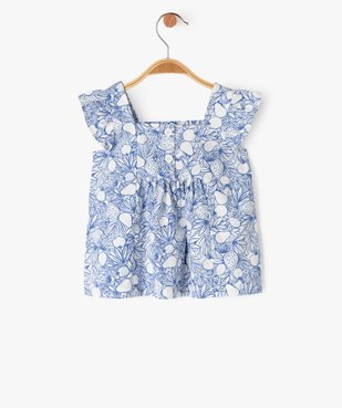 Blouse sans manches imprimée bébé fille vue1 - GEMO(BEBE DEBT) - GEMO