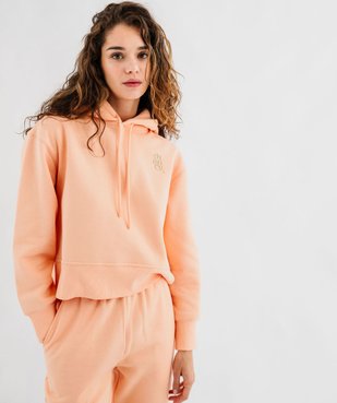 Sweat à capuche coupe courte femme vue2 - GEMO(FEMME PAP) - GEMO