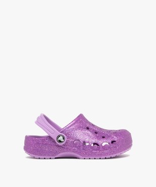 Sabots souples fille dessus perforé Baya Glitter - Crocs vue1 - CROCS - GEMO