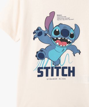 Tee-shirt manches courtes imprimé Stitch garçon - Disney vue2 - LILO & STITCH - GEMO