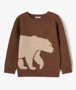 Pull à motifs animaux garçon vue1 - GEMO (ENFANT) - GEMO