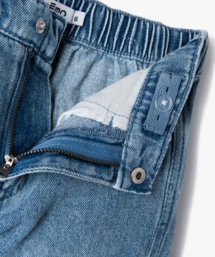 Jean cargo délavé à taille élastiquée réglable garçon vue10 - GEMO (ENFANT) - GEMO