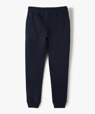 Pantalon de jogging avec intérieur molletonné garçon vue3 - GEMO (JUNIOR) - GEMO