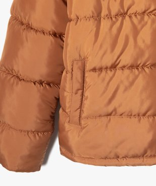 Blouson matelassé bicolore à capuche amovible garçon vue3 - GEMO 4G GARCON - GEMO