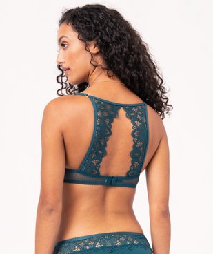 Soutien-gorge push-up en dentelle avec dos fantaisie vue2 - GEMO(HOMWR FEM) - GEMO