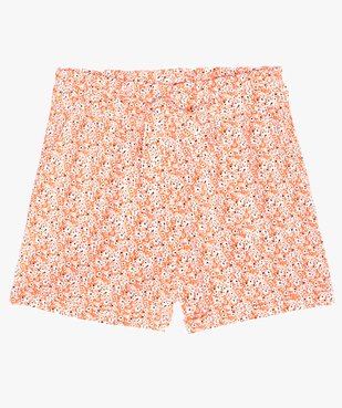 Short fille fluide à motifs fleuris vue1 - GEMO (JUNIOR) - GEMO