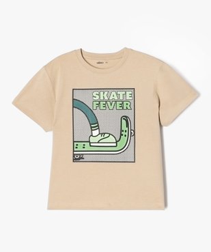 Tee-shirt à manches courtes oversize avec motif skate garçon vue1 - GEMO (ENFANT) - GEMO