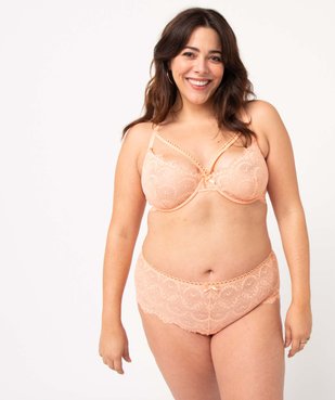 Soutien-gorge femme grande taille dos dentelle fantaisie vue5 - GEMO(HOMWR FEM) - GEMO