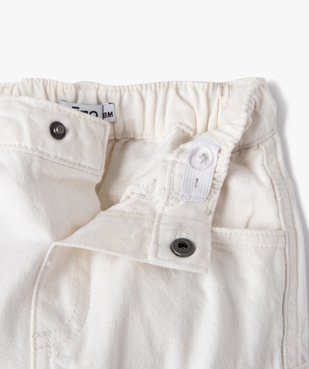 Pantalon cargo en toile de coton à taille élastiquée bébé garçon vue2 - GEMO(BEBE DEBT) - GEMO