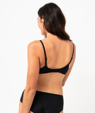 Soutien-gorge triangle sans armature à bonnets moulés vue3 - GEMO 4G FEMME - GEMO