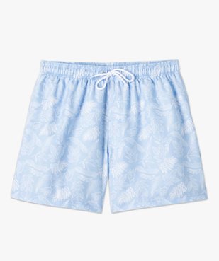 Short de bain homme pastel à imprimé feuillages vue4 - GEMO (PLAGE) - GEMO