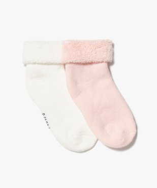 Chaussettes bébé en maille bouclette (lot de 2) vue1 - GEMO 4G BEBE - GEMO