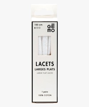 Lacets plats larges - 150 cm vue1 - GEMO (ENTRETIEN) - GEMO