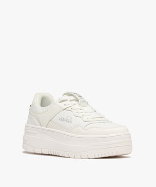 Baskets unies sur semelle plateforme femme - Ellesse vue2 - ELLESSE - GEMO