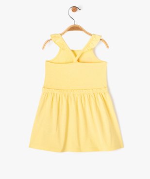 Robe imprimée à bretelles volantées bébé fille vue3 - GEMO 4G BEBE - GEMO