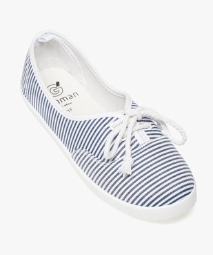 Ballerines en toile avec lacets cordelette femme - Valentina Baldano vue5 - VALENTINA BALDANO - GEMO