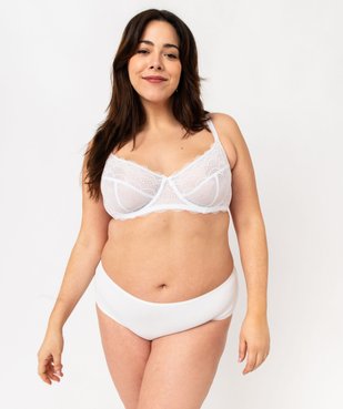 Soutien-gorge emboitant à armatures en dentelle grande taille vue3 - GEMO(HOMWR FEM) - GEMO