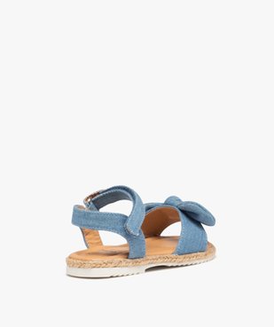 Sandales bébé fille en denim avec nœud décoratif vue4 - GEMO(BEBE DEBT) - GEMO