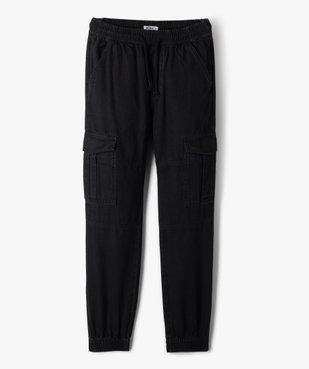 Pantalon cargo en coton taille élastique garçon vue1 - GEMO (JUNIOR) - GEMO