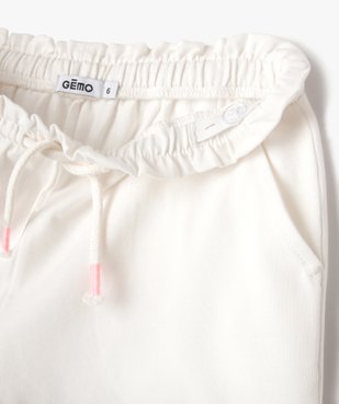 Short en maille avec taille élastique fille vue2 - GEMO 4G FILLE - GEMO