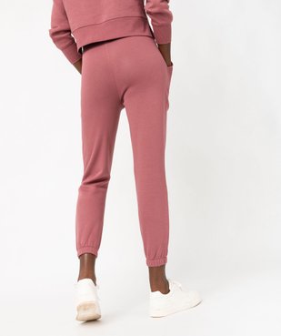 Pantalon de jogging en molleton doux femme vue3 - GEMO(FEMME PAP) - GEMO