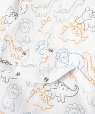 Pyjama dors-bien à motifs dinosaures bébé vue2 - GEMO 4G BEBE - GEMO