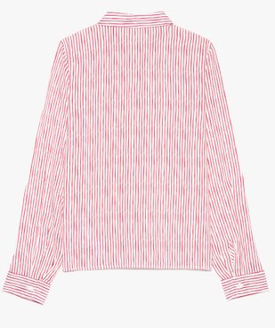 Chemise fille à motifs avec pattes à nouer dans le bas vue3 - GEMO (JUNIOR) - GEMO