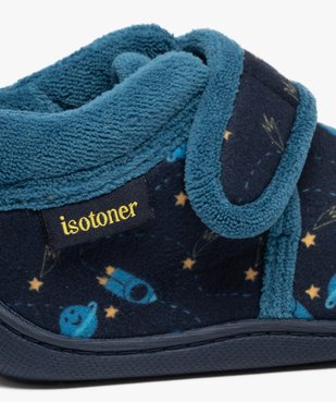 Chaussons bottillons avec motifs de l’espace garçon - Isotoner vue6 - ISOTONER - GEMO