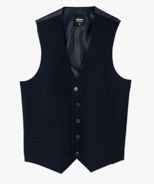 Gilet de costume à carreaux homme vue4 - GEMO (HOMME) - GEMO