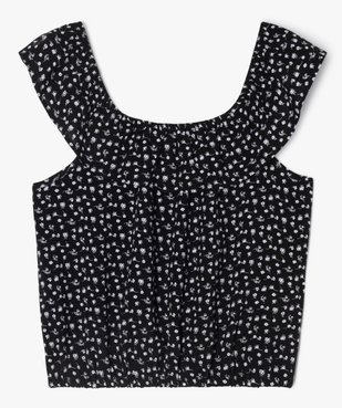 Blouse sans manches coupe courte fille vue1 - GEMO 4G FILLE - GEMO