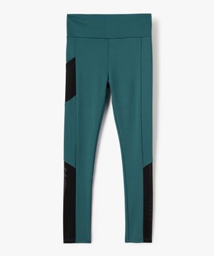 Legging de sport fille avec détails résille vue1 - GEMO (JUNIOR) - GEMO