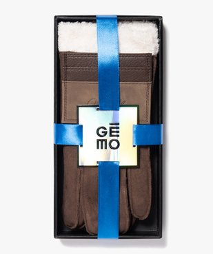 Coffret cadeau homme avec gants et porte-cartes vue1 - GEMO (ACCESS) - GEMO