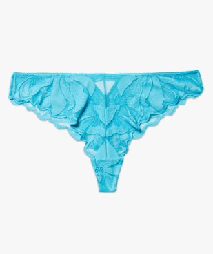 Tanga en dentelle femme vue3 - GEMO(HOMWR FEM) - GEMO