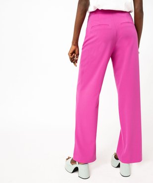 Pantalon fluide coupe large taille haute femme vue3 - GEMO(FEMME PAP) - GEMO