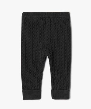 Pantalon bébé en maille torsadée (lot de 2) vue4 - GEMO(BB COUCHE) - GEMO