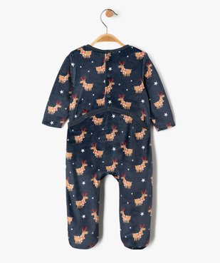 Pyjama en velours spécial Noël bébé garçon vue3 - GEMO(BB COUCHE) - GEMO