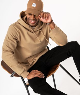 Sweat à capuche intérieur molletonné homme vue1 - GEMO (HOMME) - GEMO