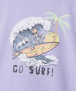 Tee-shirt à manches courtes motif surf garçon vue2 - GEMO (JUNIOR) - GEMO