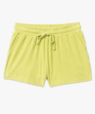 Short de plage femme en éponge avec taille élastique vue4 - GEMO (PLAGE) - GEMO