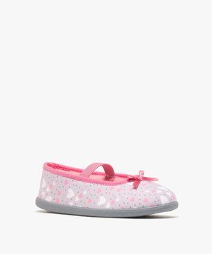 Chaussons ballerines motifs coeurs fille vue2 - GEMO (ENFANT) - GEMO