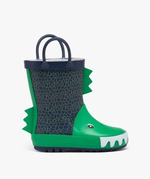 Bottes de pluie bébé garçon en caoutchouc avec motifs et à anses vue1 - BUGGY - GEMO