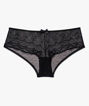 Shorty en dentelle et tulle femme (lot de 2) vue7 - GEMO(HOMWR FEM) - GEMO