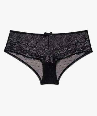 Shorty en dentelle et tulle femme (lot de 2) vue7 - GEMO(HOMWR FEM) - GEMO