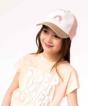 Casquette fille avec visière pailletée vue1 - GEMO (ENFANT) - GEMO