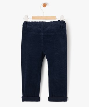 Pantalon en velours doublé jersey bébé garçon vue4 - GEMO(BEBE DEBT) - GEMO