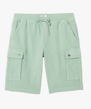 Bermuda homme coupe cargo au coloris unique vue4 - GEMO (HOMME) - GEMO