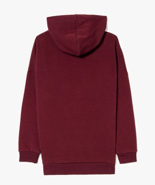 Sweat à capuche à imprimé et doublure velours vue2 - GEMO (JUNIOR) - GEMO