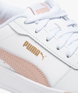 Baskets femme dessus en cuir à semelle épaisse contrastante - Puma vue6 - PUMA - GEMO