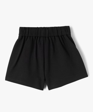 Short ample en maille milano fille vue3 - GEMO (ENFANT) - GEMO