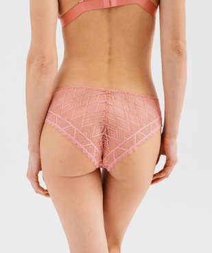 Shorty en microfibre et dentelle femme vue3 - GEMO(HOMWR FEM) - GEMO